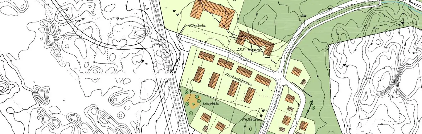 Karta över Lärketorpet