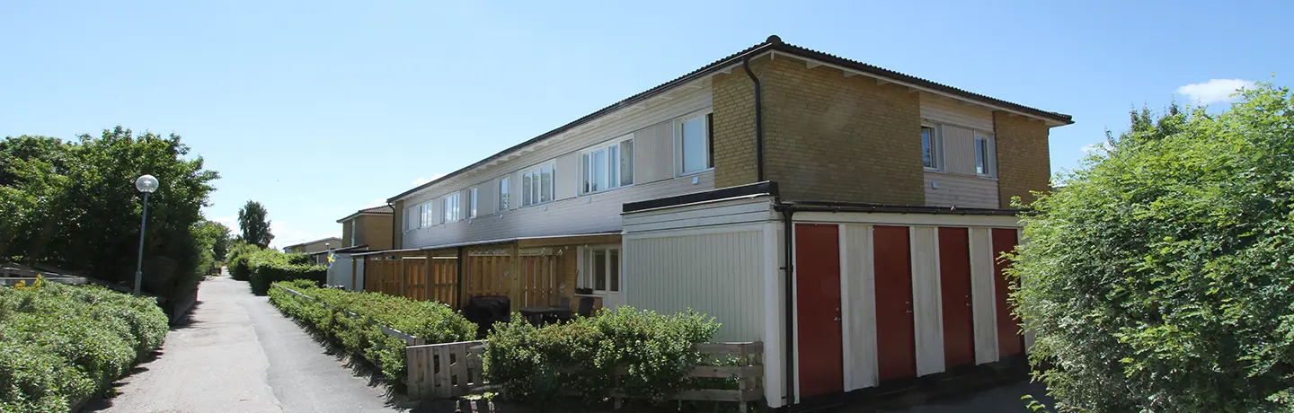 Bild på huslänga i kvarteret Citronfjärilen