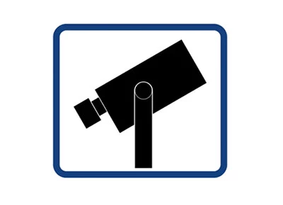 Symbol kamerabevakning