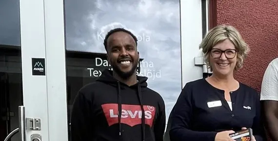 Bild på Warsame, Anna och Mahad