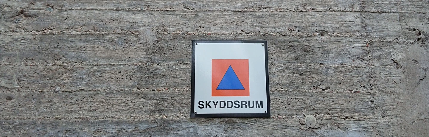 Skylt skyddsrum