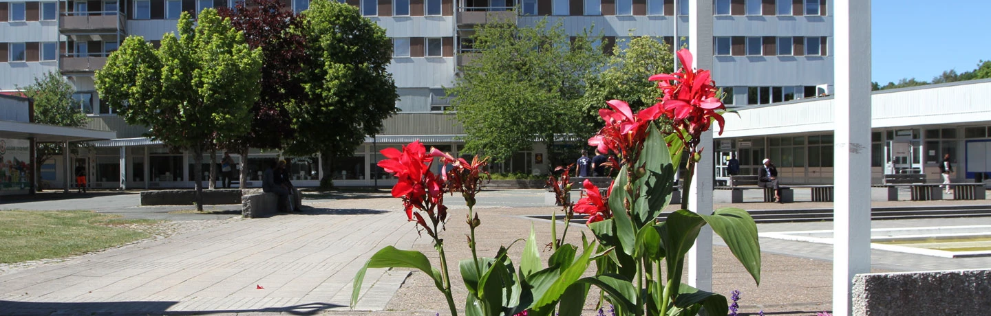 Kronogårdstorg i stadsdelen Kronogården i Trollhättan