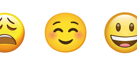 ledsen emoji nöjd emoji väldigt glad emoji