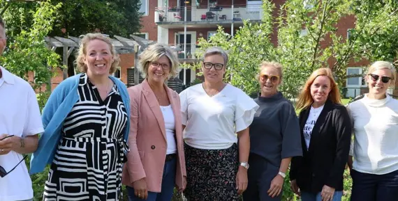 Samhällsbyggnade Trollhättan Stad och Eidar Trollhättans Bostadsbolag möts i kvarteret Humlan.